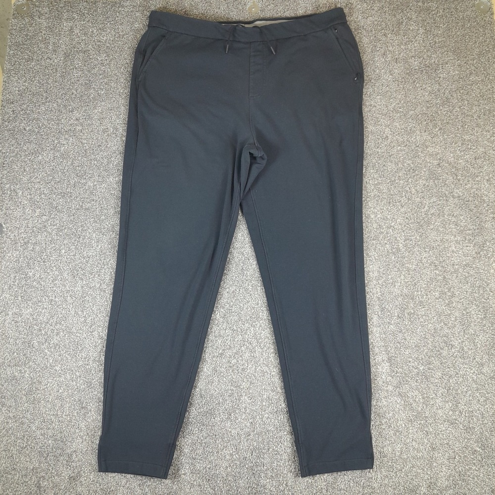 Ministry of Supply Jogger Pant Mens XXL Black Merino Wool Blend Athleisure